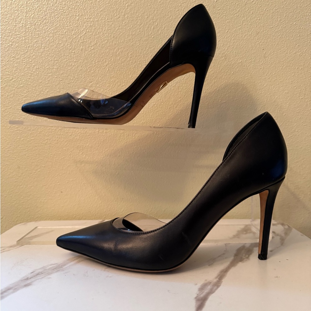 Tamara Mellon Siren 90 Black Pumps, EUC, Size 37-1/2 (US 7-1/2) - Picture 2 of 11